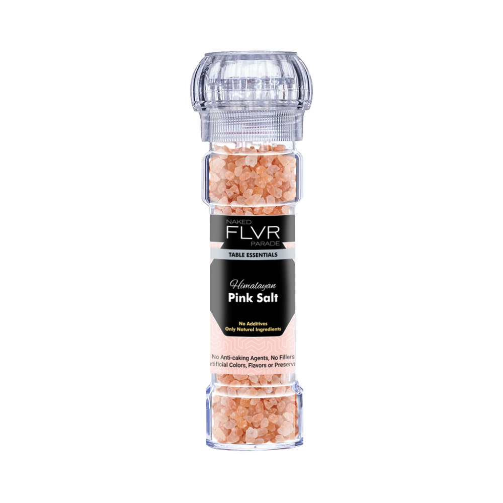 Himalayan Pink Salt In Stylish Crystal-look Grinder | Granules Of Pink ...