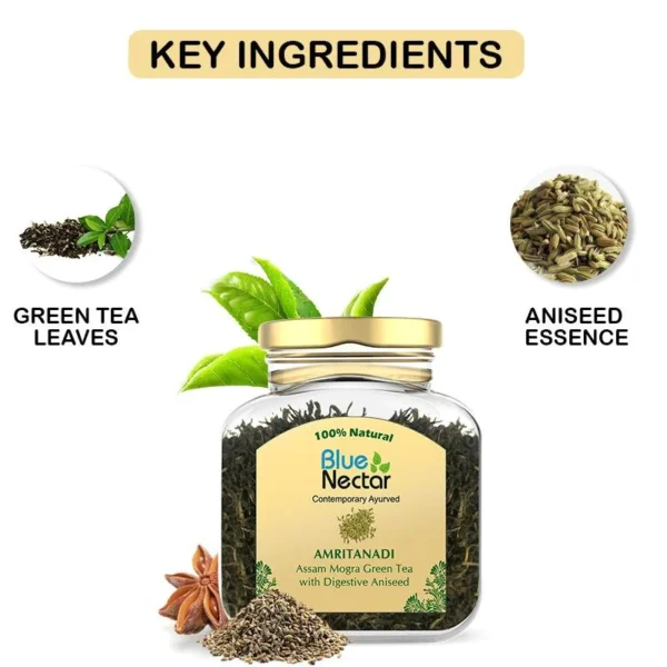 Amritanadi Assam Green Tea with Digestive Aniseed