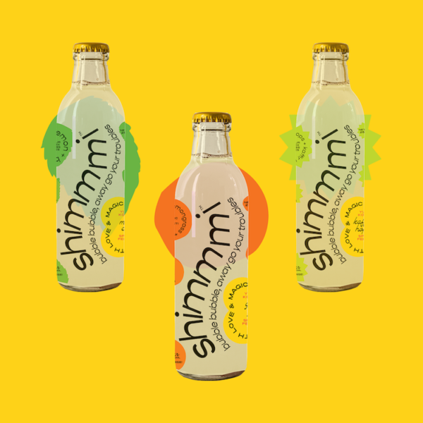 Shimmmi Kombucha - Assorted Box - Ginger Grass, Mintea Citrus, Kaffilimey Hopbucha Sparkling Fermented Tea