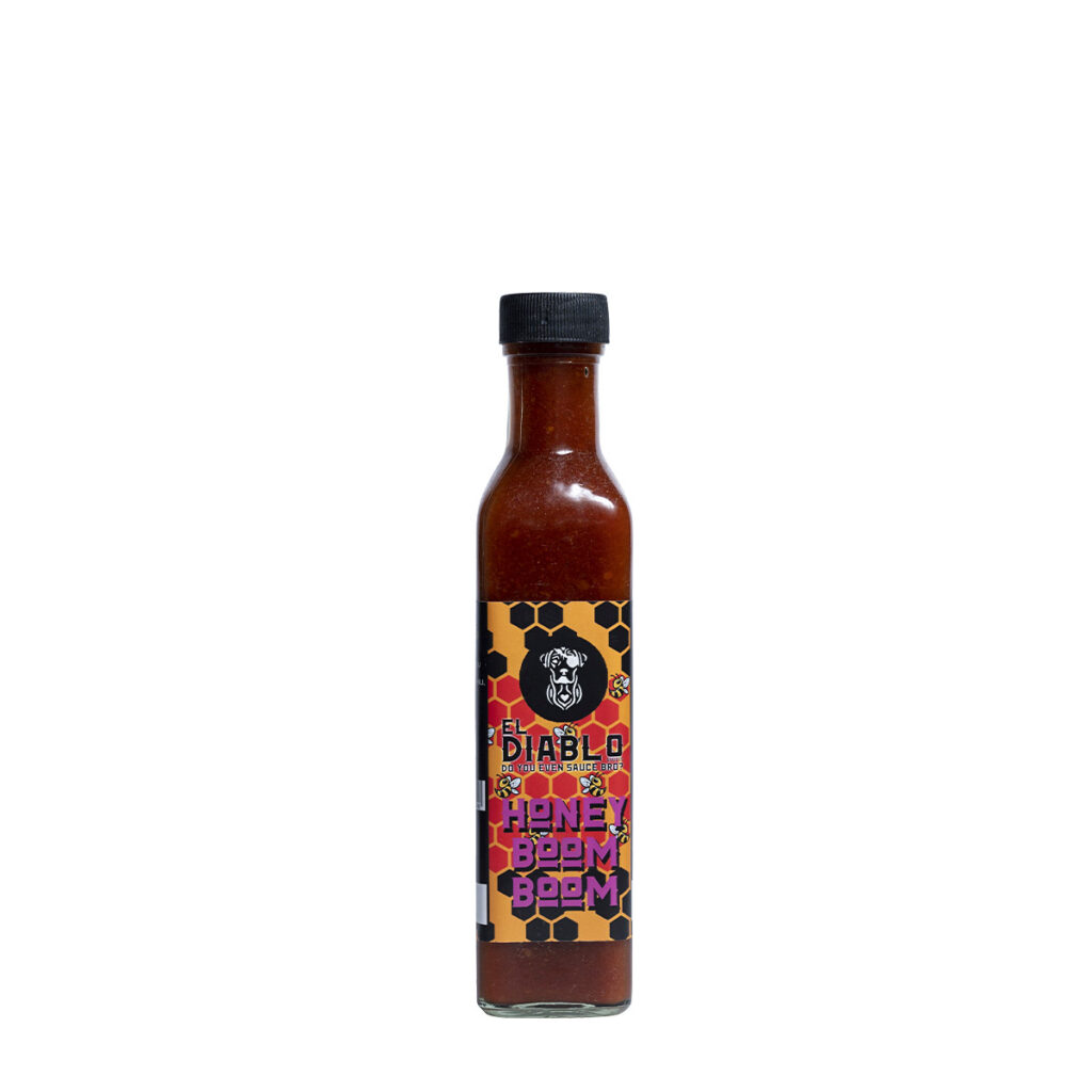 Honey Boom Boom Chili Sauce, 240 grams Additivefree Bhoot Jolokia