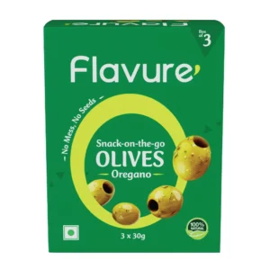 Flavure - Pitted Olives - Oregano - Healthy Snacks - Healthy Appetizers