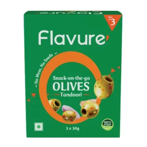 Flavure - Pitted Olives - Tandoori - Healthy Snacks - Healthy Appetizers