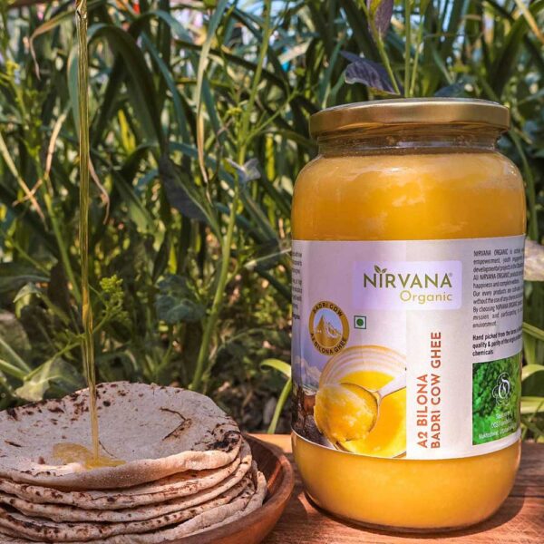 Nirvana Organic - Himalayan Badri Cow Ghee A2 Bilona - FLVR - Pure Healthy Natural Cow Ghee - FLVR.in