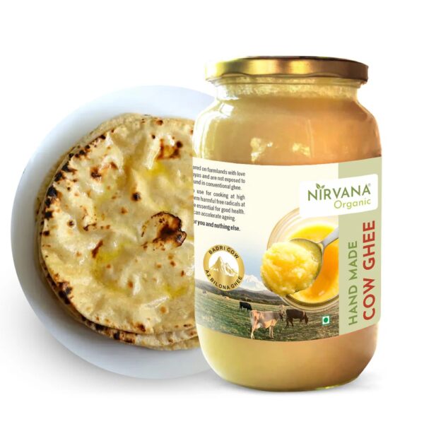 Nirvana Organic - Himalayan Badri Cow Ghee A2 Bilona - FLVR - Pure Healthy Natural Cow Ghee - FLVR.in