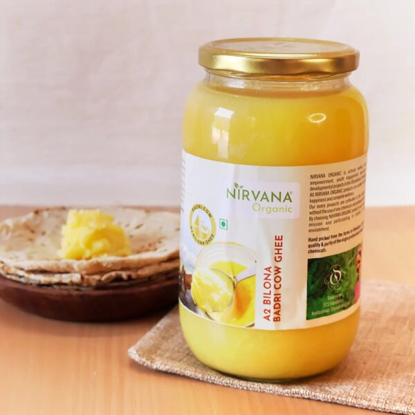 Nirvana Organic - Himalayan Badri Cow Ghee A2 Bilona - FLVR - Pure Healthy Natural Cow Ghee - FLVR.in