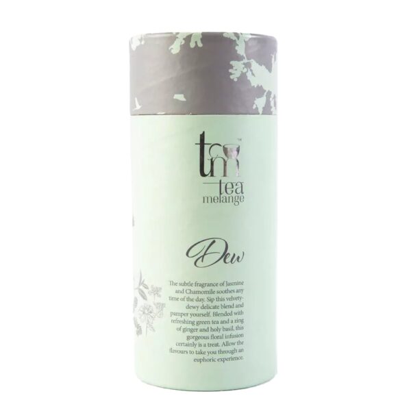 Tea Melange – Dew – Chamomile, Jasmine & Green Tea Infusion – FLVR – Green Tea Infused with Natural Flowers & Herbs – FLVR.in