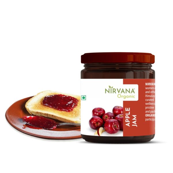 Himalayan Apple Jam - Fresh Fruit Jam Preserve Marmalade - FLVR Nirvana Organic FLVR.in