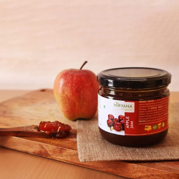 Himalayan Apple Jam - Fresh Fruit Jam Preserve Marmalade - FLVR Nirvana Organic FLVR.in