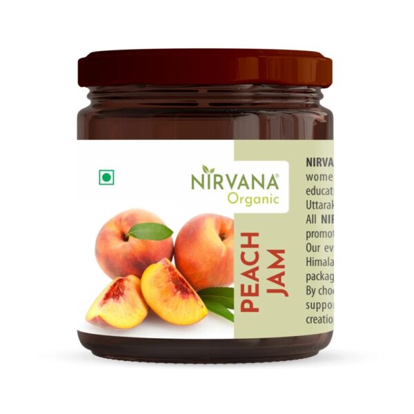 Himalayan Peach Jam - Fresh Fruit Jam Preserve Marmalade - FLVR Nirvana Organic FLVR.in