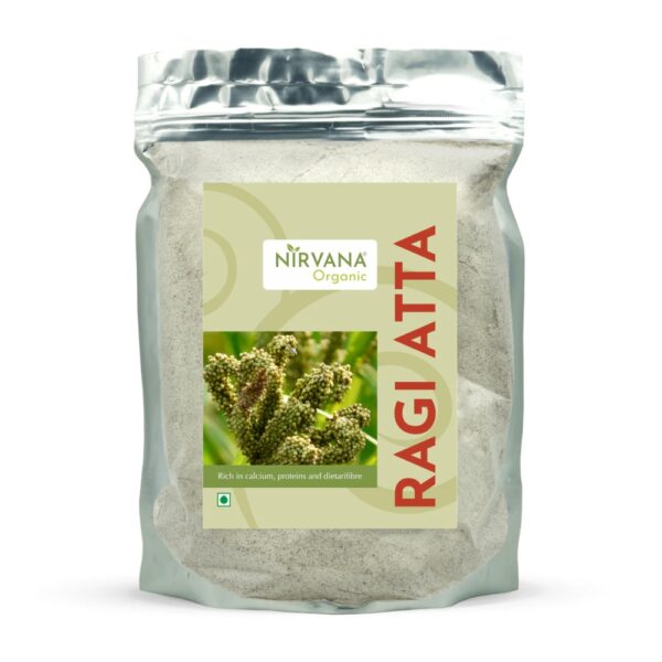 Himalayan Ragi Atta - Ragi Flour - Finger Millet Flour - Nirvana Organic - FLVR FLVR.in