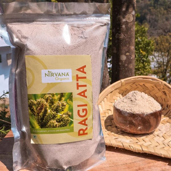 Himalayan Ragi Atta - Ragi Flour - Finger Millet Flour - Nirvana Organic - FLVR FLVR.in