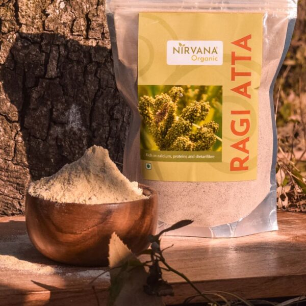 Himalayan Ragi Atta - Ragi Flour - Finger Millet Flour - Nirvana Organic - FLVR FLVR.in