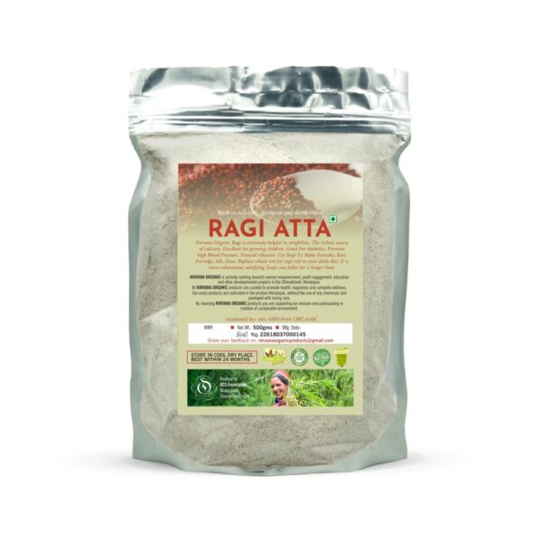 Himalayan Ragi Atta - Ragi Flour - Finger Millet Flour - Nirvana Organic - FLVR FLVR.in