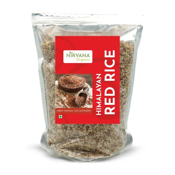 Himalayan Red Rice - Lentils Beans Rice Staples - Nirvana Organic - FLVR FLVR.in