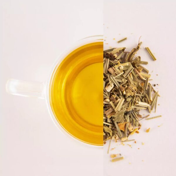 Lemony Twirl - Lemongrass, Lemon, Ginger & Green Tea Infusion – Citrusy Green Tea Infused with Refreshing Herbs & Spices – Tea Melange – FLVR.in FLVR