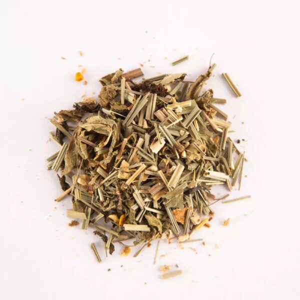 Lemony Twirl - Lemon Grass, Lemon, Ginger & Green Tea Infusion – Citrusy Green Tea Infused with Refreshing Herbs & Spices – Tea Melange – FLVR.in FLVR