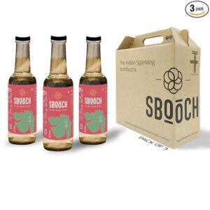 Gor Keri - SBOOCH Kombucha - Indian Sparkling Kombucha Tea | Gut-Friendly Beverage | Antioxidant-Rich Zero Preservatives | Alcohol-Free Fermented Tea | Vegan & Gluten-Free | FLVR.in