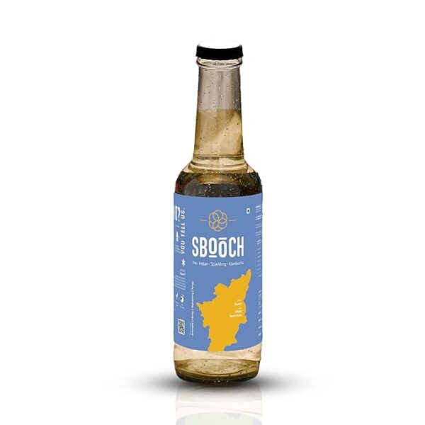 Rasam - SBOOCH Kombucha - Indian Sparkling Kombucha Tea | Gut-Friendly Beverage | Antioxidant-Rich Zero Preservatives | Alcohol-Free Fermented Tea | Vegan & Gluten-Free | FLVR.in