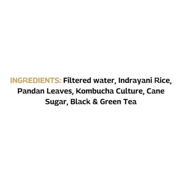 Rice Pandan - SBOOCH Kombucha - Indian Sparkling Kombucha Tea | Gut-Friendly Beverage | Antioxidant-Rich Zero Preservatives | Alcohol-Free Fermented Tea | Vegan & Gluten-Free | FLVR.in